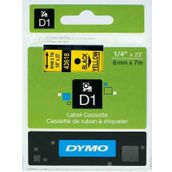 Dymo 720790-43618 D1 Sarı-Siyah 6x7 m Şerit
