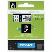 Dymo D1 40913 Beyaz-Siyah 9 mm x 7 m Yedek Şerit