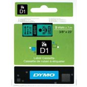 Dymo D1 40919 Yeşil-Siyah 9mm x 7mm Yedek Şerit