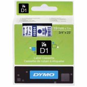 Dymo D1 45804 Beyaz-Mavi 19mm x 7m Şerit