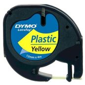 Dymo Letratag Muadili Sarı 12 mmx4 m Plastik Serit Etiket