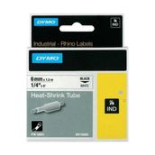 Dymo Rhinopro 18051 Beyaz-Siyah 6mm x 1.5m Polyester Şerit