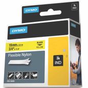 Dymo RhinoPRO 18491 19 mm x 3.5 mt Sarı - Siyah Renk Etiket Bandı