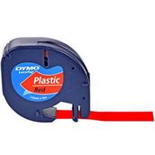 Dymo S0721630 Kırmızı 12mmx4m Letratag Plastik Şerit