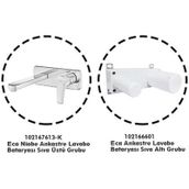 E.C.A 102167613-K+102166601 Niobe Krom Ankastre Gömme Lavabo Bataryası Set