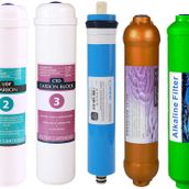 E-Water Kapalı Kasa Su Arıtma Cihazı Filtresi - Inline 7 Aşamalı Su Arıtma Filtre Seti -Gold- Alkali
