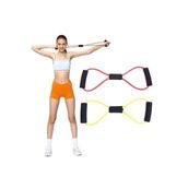 EagleHome Direnç Lastiği, Pilates Egzersiz Bandı, Karışık Renkler, Set