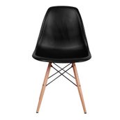 Eames Ahşap Siyah Sandalye