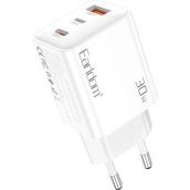Earldom EU51 Type-C Lightning ve USB Çıkışlı 30W PD Hızlı Şarj Aleti