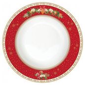 Easy Life Porselen Yılbaşı Temalı Çorba Yemek Tabağı 21,5 cm