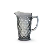 Easy Life Rölyef Süslemeli 1500 ml Mavi Cam Sürahi