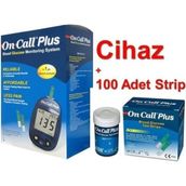 Easy Tekno On Call Plus Şeker Ölçüm Cihazı +100 Adet Strip Hafif ve Dayanıklı Medikal Ürün