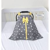 Ebabynest Big Star Serisi Gri Sarı Puset Örtüsü - 0 - 13 kg - Renkli
