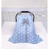Ebabynest Big Star Serisi Mavi Gri Puset Örtüsü - 0 - 13 kg - Renkli