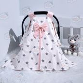 Ebabynest Big Star Serisi Pudra Puset Örtüsü - 0 - 13 kg - Renkli
