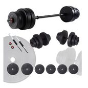 Ecgspor 25 kg Halter ve Dambıl Ağırlık Seti