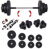 Ecgspor 45 kg Vinyl Halter Dambıl Seti Fitness Seti Ağırlık Seti