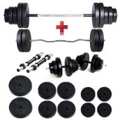 Ecgspor 58 kg Halter Seti ve Dambıl Seti Ağırlık Seti Fitness Seti Z Bar