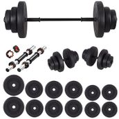 Ecgspor 65 kg Vinyl Dambıl Seti Halter Seti Fitness Seti Ağırlık Seti