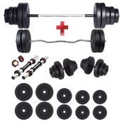 Ecgspor 68 kg Halter Seti ve Dambıl Seti Ağırlık Seti Fitness Seti Z Bar