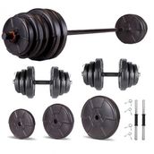 Ecgspor 95 kg Halter Seti ve Dambıl Seti Ağırlık Fitness Seti