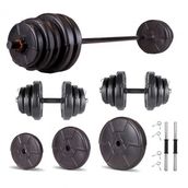 Ecgspor Hero Serisi 75 kg Dambıl Seti ve Halter Seti Ağırlık Fitness Seti