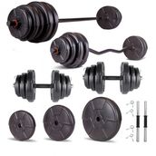 Ecgspor Hero Serisi 78 kg Z Bar Dambıl Seti ve Fitness Ağırlık Seti