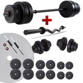 Ecgspor Z Bar 78 kg Halter ve Dambıl Seti