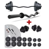 Ecgspor Z Bar 95 kg Dambıl Seti Ve Fitness Ağırlık Seti