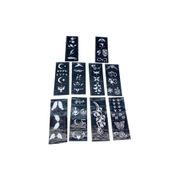 Eco Lounge Karışık Desenli Tüp Kına Şablonu - 10'lu Paket - 8x20 cm