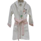 Ecocotton Balerin Krem 3-4 Yaş Çocuk Bornoz