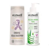 Ecowell Organik 300 ml Bebek Şampuanı + Organik 200 ml Aloevera Jel