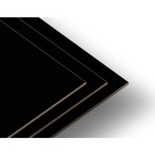 ECS Ahşap Mdf Siyah Laminat Kaplı 3 mm Panel Plaka Tabaka
