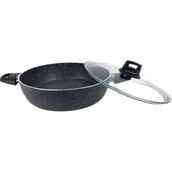 Eda ZK-022 Zetra 24 cm Gri Granit Basık Tencere