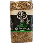 Edos 1 kg Organik Yeşil Mercimek