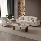 Edsy Home Armada 3+1 Koltuk Takımı - Krem