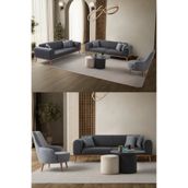 Edsy Home Rebull 3+3+1 Koltuk Takımı Antrasit