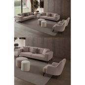 EDSY HOME Regnar 3+3+1+1 Koltuk Takımı Krem