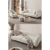 Edsy Home Regnum Koltuk Takımı 3+1 Krem Renk