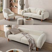 Edsy Home Regnum Koltuk Takımı 3+1 Krem