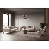 Edsy Home Riva 3+3+1+1 Koltuk Takımı Sütlü Kahve