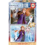 Educa 18086 Frozen 2 2 x 50 Parça Ahşap Puzzle