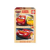 Educa EDU-17172 2x16 Parça Cars 3 Ahşap Çocuk Puzzle
