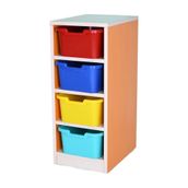 Edutoys 4 Plastik Çekmeceli Dolap