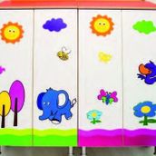 Edutoys Çatılı Bulut Figürlü Vestiyer