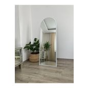 EFFE YAPI DEKOR Beyaz Metal Çerçeveli 140x50 Cm Oval Ayaklı Boy Aynası