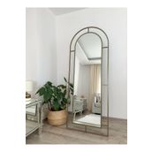 EFFE YAPI DEKOR Eskitme Metal Çerçeveli 180x70 Cm Pencere Model Oval Ayaklı Boy Aynası