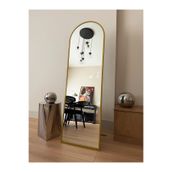 Effe Yapı Dekor Gold Metal Çerçeveli 160X40 cm Oval Ayaklı Boy Aynası
