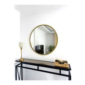EFFE YAPI DEKOR Gold Metal Çerçeveli 70 Cm Yuvarlak Ayna