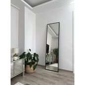Effe Yapı Dekor Siyah Metal Çerçeveli 180X50 cm Boy Aynası - 180 x 50 cm